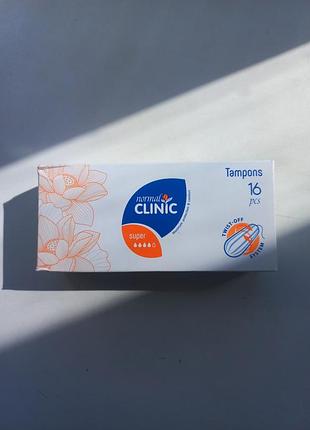 Заголовок: тампони normal clinic super, 16 шт. (новые, болгария)