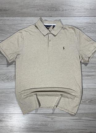 Бежева олд маней футболка поло ральф лаурен polo golf ralph lauren, xl, оригінал
