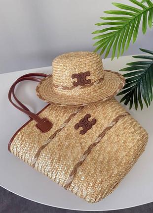 Шляпка+сумка celine набір