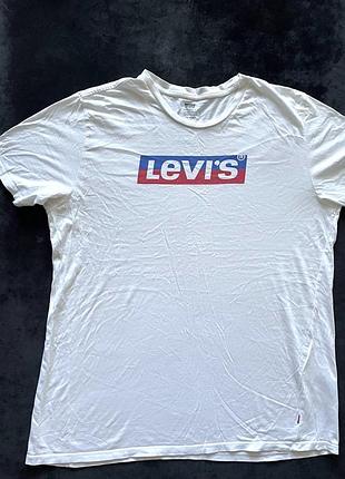 Чоловіча футболка levi’s з фірмовим логотипом | оригінал | розмір xl