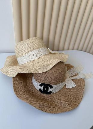 Капелюх жіночий від сонця шанель chanel