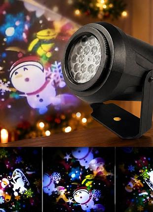 Дитячий led-проєктор з 16 3d-візерунками та багатоколірним світлом