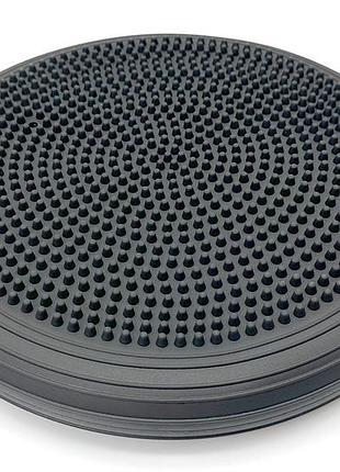 Балансувальна масажна подушка easyfit cushion-2 ef-1841-bk чорна, ø32 см – для реабілітації та тренувань