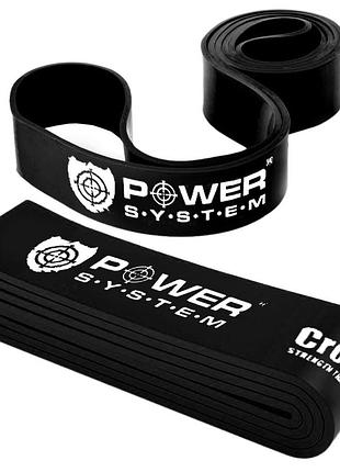 Еспандер-петля power system ps-4055, чорна, латекс, опір 25–65 кг – для фітнесу і кросфіту