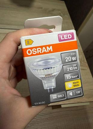 Світлодіодна лампа osram led star mr16 з цоколем gu5.3