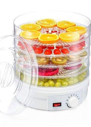 Сушка для фруктов food dehydrator 5 секций happy home sx-770 • сушилка для овощей и фруктов на 5 поддонов