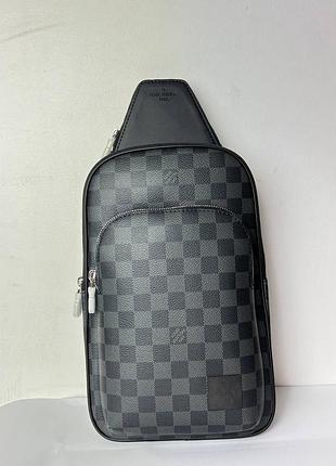 Сумка-слинг мужская louis vuitton avenue nm damier graphite canvas