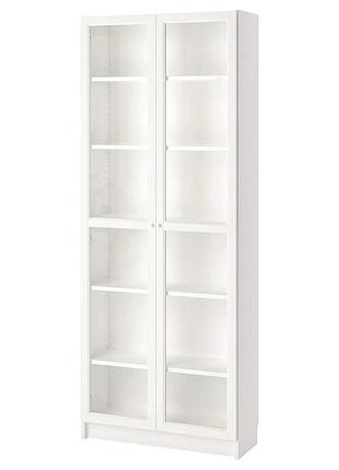 Книжкова шафа з дверцятами billy/oxberg ikea 690.178.28