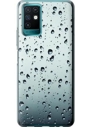 Чехол на infinix note 10 стекло в каплях из силикона fch_0160172