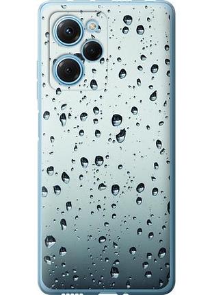 Чехол на xiaomi redmi note 12 pro speed стекло в каплях из силикона fch_0160200