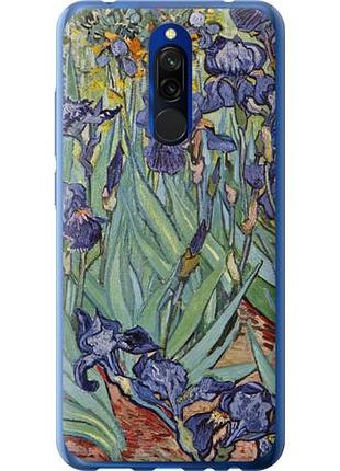 Чехол на xiaomi redmi 8 винсент ван гог. ирисы из силикона fch_0010827