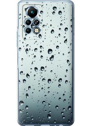 Чехол на infinix note 11 pro стекло в каплях из силикона fch_0160239