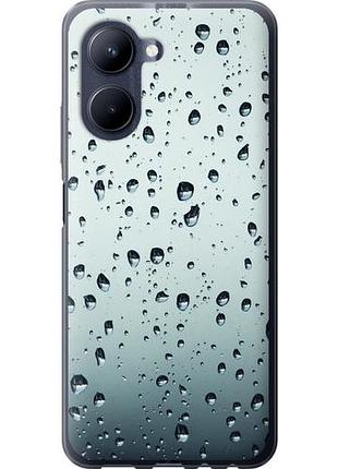Чехол на realme c33 стекло в каплях из силикона fch_0160191