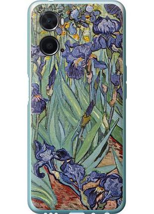 Чехол на oppo a76 винсент ван гог. ирисы из силикона fch_0156637