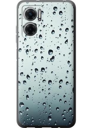 Чехол на xiaomi redmi 10 5g стекло в каплях из силикона fch_0160282