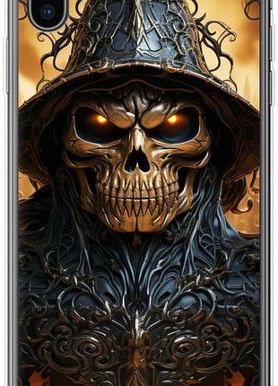 Чехол на iphone xs max череп 2 из силикона fch_0154969