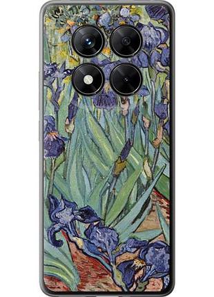 Чехол на xiaomi redmi note 14 pro 5g винсент ван гог. ирисы из силикона fch_0156689