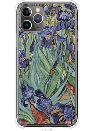 Чехол на iphone 11 pro винсент ван гог. ирисы из силикона fch_0156749