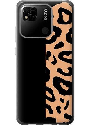 Чехол на xiaomi redmi 9c пятна леопарда из силикона fch_0006928