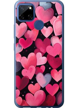 Чехол на realme cxiaomi 12 сердечки 4 из силикона fch_0158074
