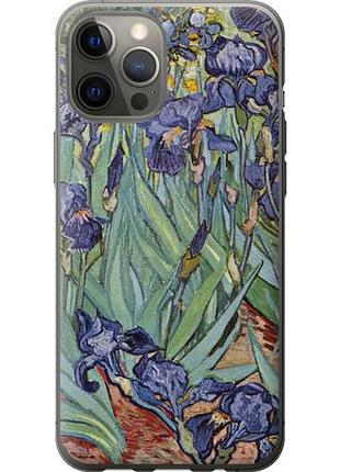 Чехол на iphone 12 pro max винсент ван гог. ирисы из пластика fch_0156644
