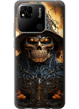 Чехол на xiaomi redmi 9c череп 2 из силикона fch_0032848