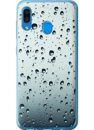 Чехол на samsung galaxy a30 2019 a305f стекло в каплях из пластика fch_0019463