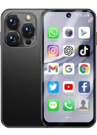 Міні-смартфон soyes xs19 pro 4/64gb (dual sim, android, face unlock) + чохол та захисне скло