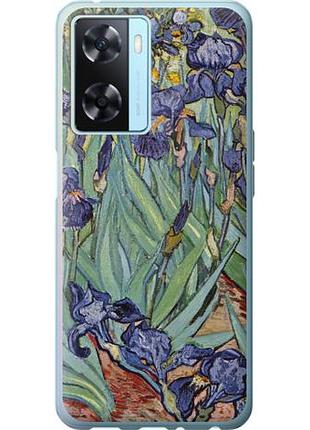 Чехол на oppo a57s винсент ван гог. ирисы из силикона fch_0156649
