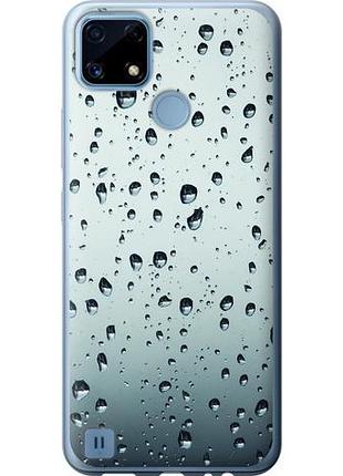 Чехол на realme c21 стекло в каплях из силикона fch_0160165