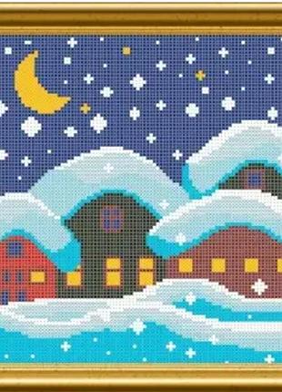Схема для вишивання бісером. зима
