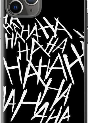 Чехол на iphone 11 pro joker hahaha из пластика fch_0018424