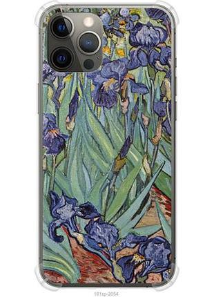 Чехол на iphone 12 pro max винсент ван гог. ирисы из силикона fch_0156736