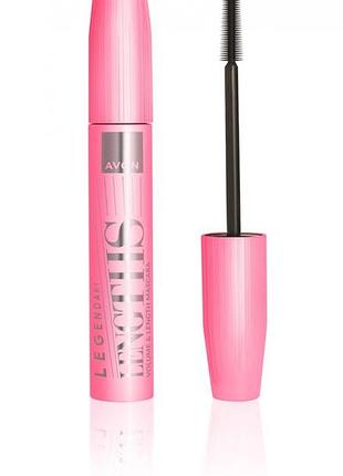 Avon туш для вій «легендарна довжина» чорніша чорного/blackest black 10мл