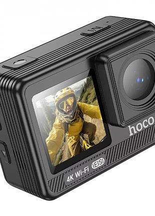 Экшн-камера hoco dv102 anti-shake sports camera 4k 120fps wifi black