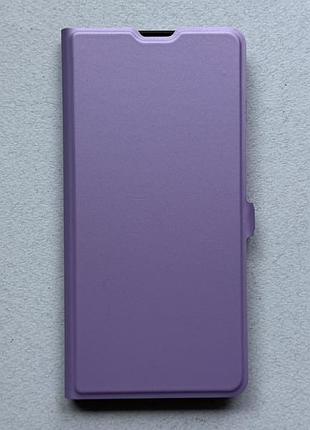 Samsung galaxy s25 fe чохол-книжка wave flap light purple case фіолнтовий високоякісна штучна шкіра слоти для карт