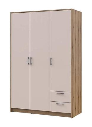 Шкаф для одежды doros ронди дуб артизан/кашемир 3дсп 121х52х195 drs-011661 (80737815)