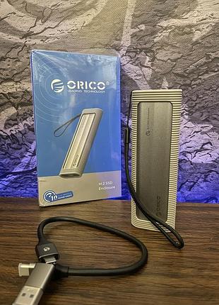 Зовнішній ssd m.2 orico 500 гб у силіконовому чохлі