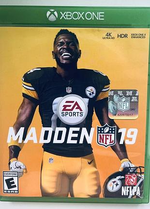 Madden nfl 19, б/у, английская версия - диск для xbox one
