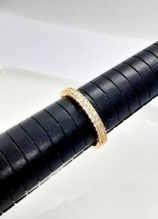 Колечко доріжка медзолото xuping jewelry 18k. р19,5.