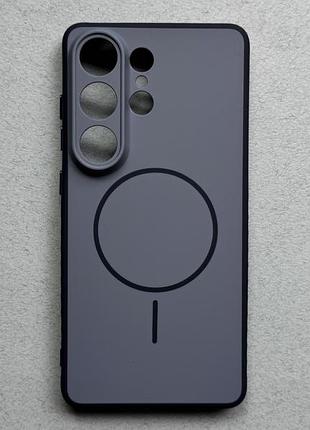 Samsung galaxy s26 ultra чехол proove softline blue с magnetic ring синий с чёрным, с магнитами и беспроводной зарядкой