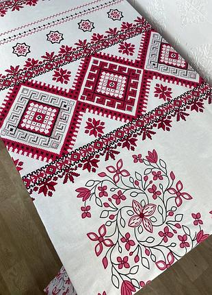 Скатертина homey vibe etno 200x220 червона