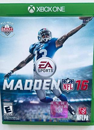 Madden nfl 16, б/у, английская версия - диск для xbox one