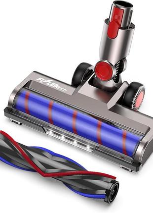 Щетка flylinktech совместима с dyson v7, v8, v10, v11, v15, щеткой с 4 светодиодными лампами