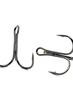 Тройник fladen maxximus black nickel treble hooks 3/0 2pc (14-37300)