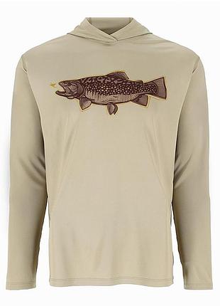 Худи simms tech hoody - artist series stone trout fly xl (13521-1312-50)