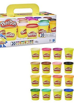 Набір пластиліну play-doh 20 баночок (a7924)