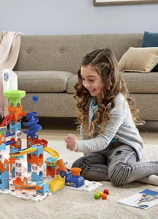 Конструктор vtech marble rush adventure set s100, 62 детали, шариковый трек stem 6