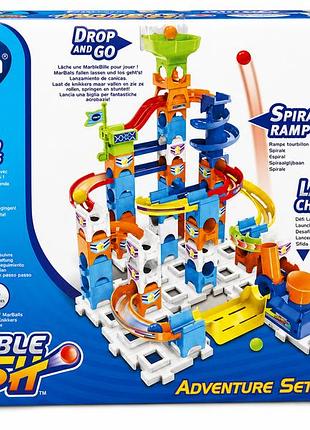 Конструктор vtech marble rush adventure set s100, 62 детали, шариковый трек stem 8