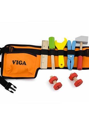 Дерев'яний ігровий набір viga toys пояс з інструментами (50532)